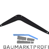 Konsole starr, H�he 130 mm, Tiefe 195 mm, Stahlblech schwarz pulverbeschichtet