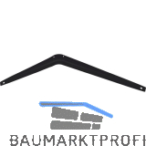 Konsole starr, H�he 280 mm, Tiefe 345 mm, Stahlblech schwarz pulverbeschichtet