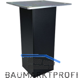 Barkonsole Connect 70 x 70 x 170 mm gerade schwarz