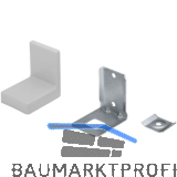 Schrankaufh�nger Typ 113 mit Abdeckkappe Kunststoff wei�