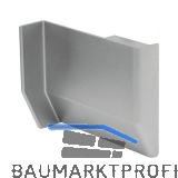 CAMAR Abdeckkappe 801 mit Lippe rechts, Kunststoff vernickelt