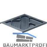 HETTICH Systema Top 2000 Schreibmaterial-Auszug 392 mm; H�he 25 mm, schwarz