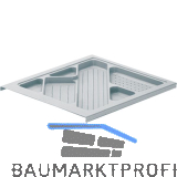 HETTICH Systema Top 2000 Schreibmaterial-Auszug 392 mm; H�he 25 mm, Alu-Finish