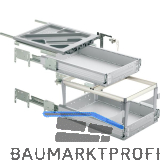 HETTICH Systema Top 2000 Container-Set Sil Sys,Voll-/�berauszug,ET 530,alu