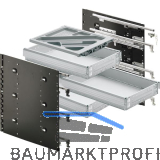 HETTICH Systema Top 2000 Schnellmontage-Set Sil Sys, Vollauszug, ET 530, alu