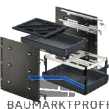 HETTICH Systema Top 2000 Schnellmontage-Set Sil Sys,Voll-/�berauszug, ET730,schw