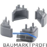HETTICH Systema Top 2000 Fu�verl�ngerung f�r H�ngerahmen, schwarz