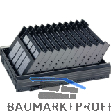 HETTICH Systema Top 2000 Formularablage, F�cheranzahl 11, Kunststoff schwarz