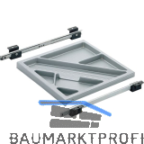 HETTICH SYSTEMA TOP 2000 Schreibmaterial-Auszug Set, EB 380 mm, Alu-Finish