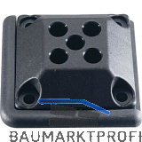 HETTICH Systema Top 2000 Sockelplatte mit Kantenschutz, schwarz