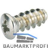 HETTICH Systema Top 2000 Systemschraube Linsenkop � 6,0x13,7 mm, vernickelt
