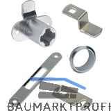HETTICH PRESTIGE 2000 Zylinder-Hebelschloss Z23 Set, �18, Stahl vernickelt