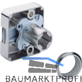 HETTICH PRESTIGE 2000 Zylinder-Fallenschloss Z23, Dornma� 25, �18, vernickelt