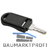 HETTICH PRESTIGE 2000 Wendeschl�ssel Flachbahn, klappbar, Messing verz. KS schw.