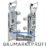 HETTICH Schrankaufh�nger SAH215 ohne Aush�ngesicherung Tragkraft 45 kg Stahl