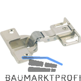 HETTICH ET 582 K�hlschrankscharnier, �W 95�, Stahl/Zinkdruckguss vernickelt