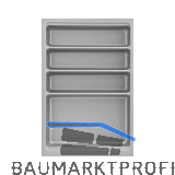 AGOFORM Besteckeinsatz Scoop II KB 400 mm Kunststoff Silber