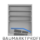 AGOFORM Besteckeinsatz Scoop II KB 450 mm Kunststoff Silber