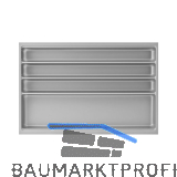 AGOFORM Besteckeinsatz Scoop II KB 800 mm Kunststoff Silber