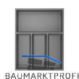 AGOFORM Besteckeinsatz Sky 500/45 Kunststoff schiefergrau