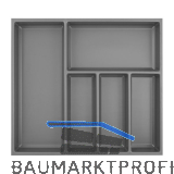 AGOFORM Besteckeinsatz Sky 500/60 Kunststoff schiefergrau