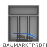 AGOFORM Besteckeinsatz Sky 400/40 Kunststoff Schiefergrau