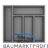 AGOFORM Besteckeinsatz Sky 400/50 Kunststoff schiefergrau