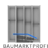 NINKA Schubkasteneinsatz-Set Cuisio KB 500 mm TANDEMBOX Kunststoff Graphit