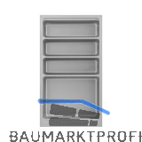 Besteckeinsatz Scoop II Set KB 350 mm Kunststoff Silber