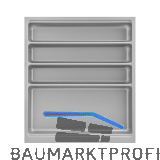 Besteckeinsatz Scoop II Set KB 500 mm Kunststoff silber