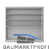 Besteckeinsatz Scoop II Set KB 600 mm Kunststoff Silber