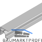 CINETTO PS23 Laufschiene oben 6100 mm auf Ma�, Aluminium eloxiert