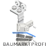 CINETTO PS23 Faltschiebet�rbeschlag links, bis 50kg, 2 T�rfl�gel