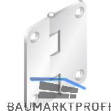 CINETTO PS23 Faltt�rscharnier, Stahl verzinkt