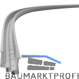 REHAU F�hrungsschiene FLEX,2500mm, Kunststoff lichtgrau
