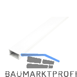 REHAU Abschlussleiste, Breite 47 mm, H�he 25 mm, Kunststoff wei�