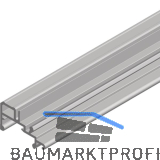 CINETTO PS40 F�hrungsschiene ungelocht auf Ma�, Aluminium natur eloxiert