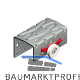 CINETTO PS48 Laufwagen �u�ere T�r, T�rst�rke 23 mm, Stahl grau lackiert