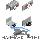 CINETTO PS48 Beschlagset mit 50 kg D�mpfung, HS23 mm, 3 fl�gelig