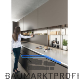 CINETTO PS70 Vertikal Schiebesystem, Beschlagset 1800 mm, Aluminium grau