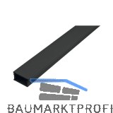 REHAU Abschlussleiste, Breite 47 mm, H�he 25 mm, Kunststoff schwarz