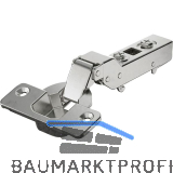 HETTICH Veosys TH 42 Topfscharnier halbaufliegend ged�mpft �W 105� Edelstahl