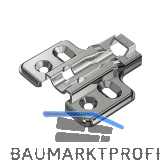 HETTICH Veosys Kreuzmontageplatte, Distanz 2mm, Edelstahl