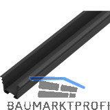 REHAU Laufschiene, L x B x H: 2500 x 13 x 12, Kunststoff schwarz