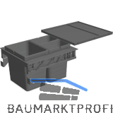 NINKA Abfalltrennsystem Set eins2sechs KB 500 mm dunkelgrau