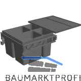 NINKA Abfalltrennsystem Set eins2sechs KB 600 mm dunkelgrau