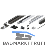 HAWA Folding Concepta III Schienen-Set 2-trg. links, Alu eloxiert