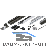 HAWA Folding Concepta III Schienen-Set 3-trg. links, Alu eloxiert