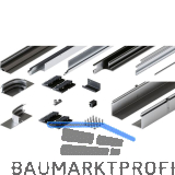 HAWA Folding Concepta III Schienen-Set 4-trg., Alu eloxiert