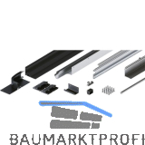 HAWA Folding Concepta III Schienen-Set 2-trg. links, Alu schwarz eloxiert